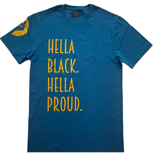 Hella Black Hella Proud (Blue&Gold) T-Shirt