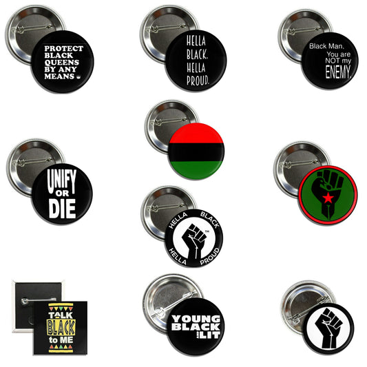 Black Power Button Pack